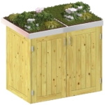 Binto » Mülltonnenbox, Nadelholz mit Pflanzdach, 2 x 240 L, erweiterbar Vorschaubild