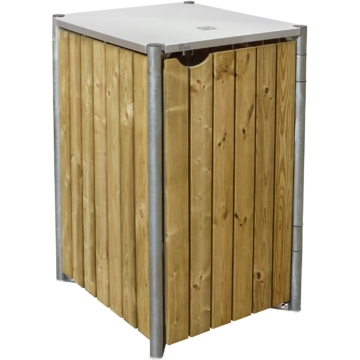 Hide » Mülltonnenbox aus Holz,  81 x 70 x 116 cm, 1 x 240 L