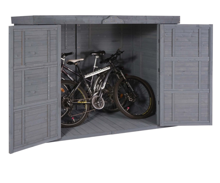 Netto » Fahrradgarage aus Holz, 2 Fahrräder