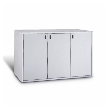 Paul Wolff » Mülltonnenbox "Einstiegsmodell", weißaluminium, 3 x 240 L Vorschaubild